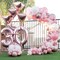 Pink Balloons Garland Arch Kit, Different Sizes 18 12 10 5 Inch Latex Balloons for Birthday Baby Shower Wedding Valentine's Day Party Decoration